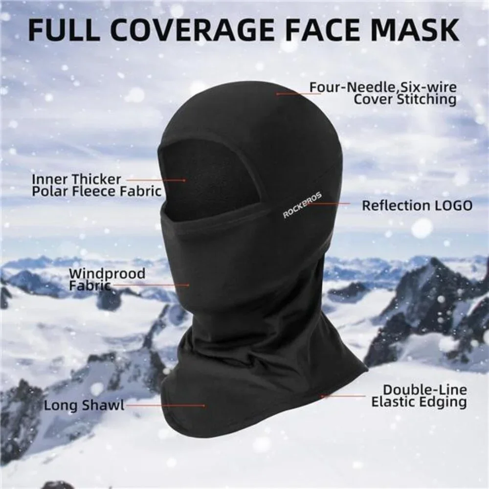 Balaclava Ski Mask for Men Cold Weather Scarf Windproof Thermal Winter Neck Warm